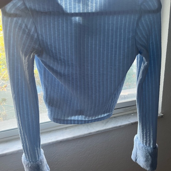 Divided Sky Blue Ribbed Jacket - Picture 2 of 4
